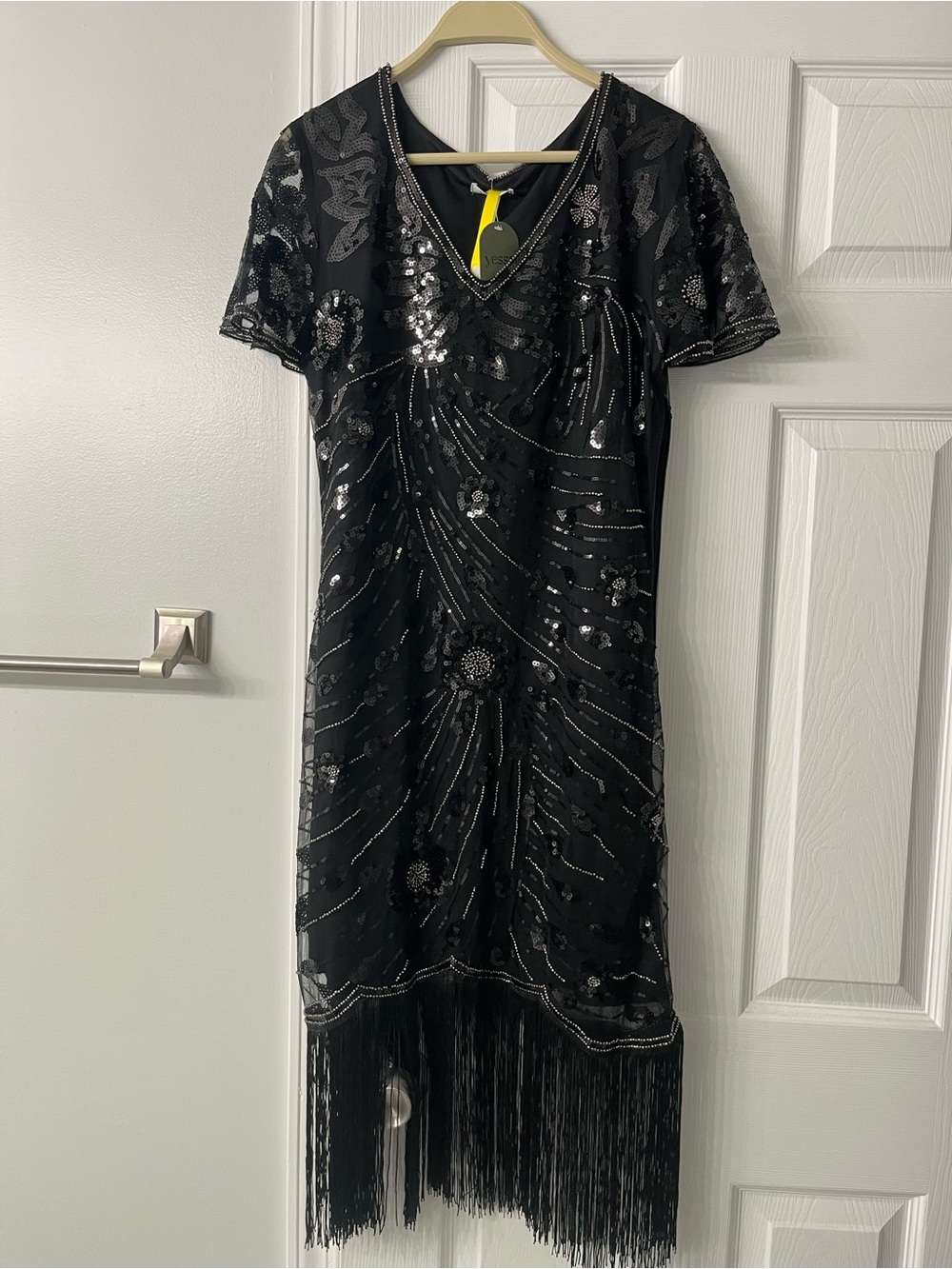 Black Flapper-inspired Dress